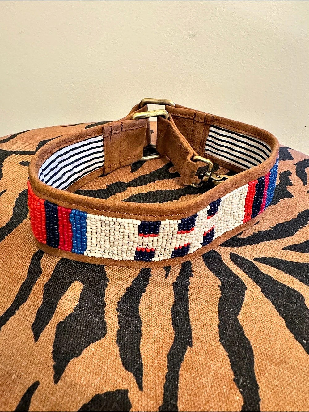 Parker Thach beaded shoulder strap